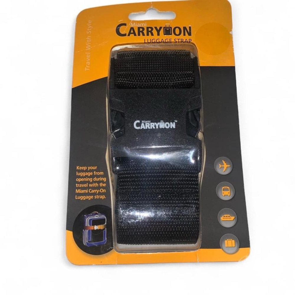 Miami Brand Black Carry-On luggage strap